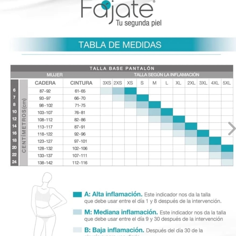100% colombian made Fajate Knee-length girdle with bra - Picture 4 of 5